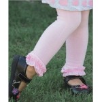 Pink Ruffled Tights Leggings RuffleButts 